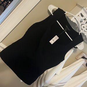 White house black market black sleeveless top size 6 nwt